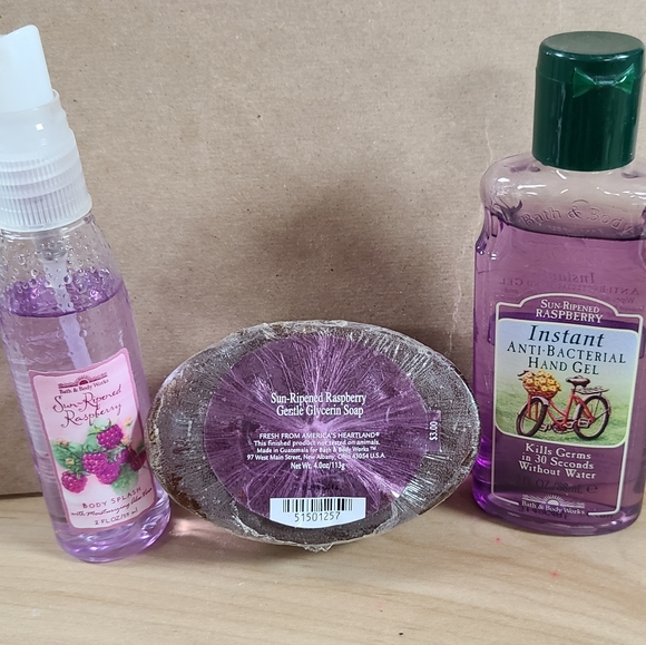 Bath & Body Works Other - BBW Sun Ripened Raspberry Lot x3 Orginal